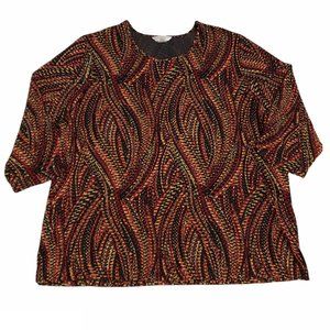 Allison Daley Textured 3/4 Sleeve Top